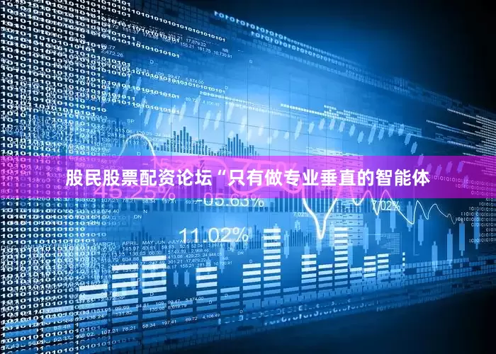 股民股票配资论坛“只有做专业垂直的智能体